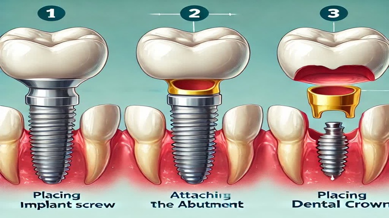 Étapes de la chirurgie de l'implant dentaire |Le meilleur dentiste à Ispahan - le meilleur chirurgien des gencives à Ispahan - le prix des implants dentaires à Ispahan| Dr Hossein Borjian