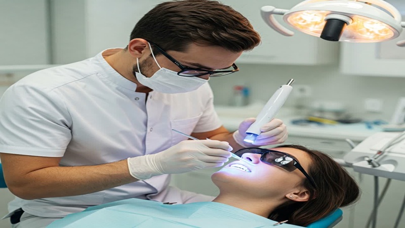 Le processus de blanchiment des dents au bureau |Le meilleur dentiste à Ispahan - le meilleur chirurgien des gencives à Ispahan - le prix des implants dentaires à Ispahan| Dr Hossein Borjian